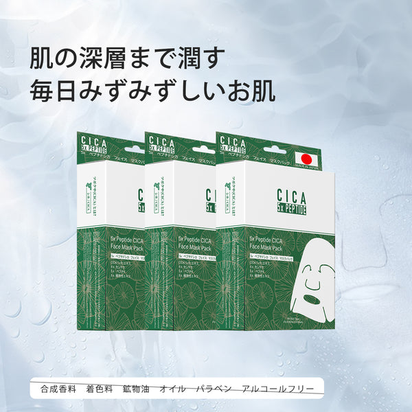 MITOMO  CICA コラーゲンウィークリーフェイスクパック3コンセット【TMCC00001-03-027】