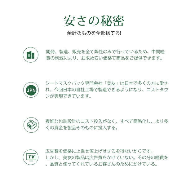 MITOMO  5x　ペプチドドクダミ　セラム   ドクダミマスク 【DDSA00001-C-050】