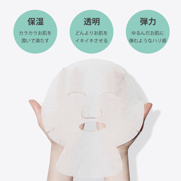 MITOMO 3x ヒアルロン酸ドクダミ フェイス＆ネック マスク パック - 肌に潤いとハリを！【DDSS00001-B-035】