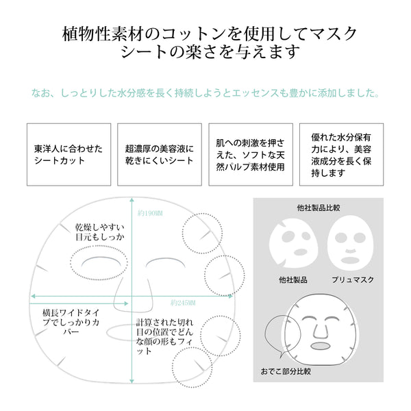 MITOMO 日本製肌サプリエッセンスマスク CQ/10個セット - 肌に潤いを与える日本製マスクパック【HSSS00303-A-5】