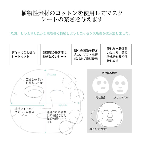 MITOMO <日本製＞肌サプリエッセンスマスク HY/1枚x30個セット/スキンケア 潤いパック/- プレミアムな日本製美容マスクパック【HSSS00303-C-4x003】