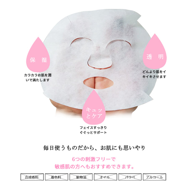 MITOMO ビタミン+石膏フェイシャルエッセンスマスク【JPSS00002-A-5】