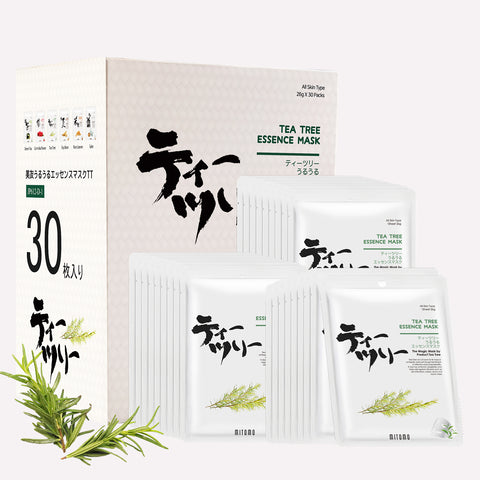 MITOMO <日本製＞美しさを取り戻す！MITOMOティーツリーフェイシャルエッセンスマスク/30枚【JPSS00612-D-1x003】