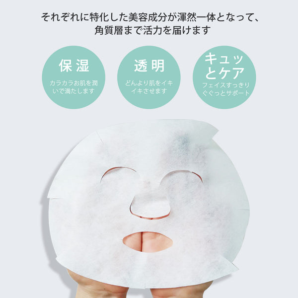 美肌への近道！MITOMO ナチュラルロイヤルゼリー清潔度フェイシャルエッセンスマスク/30枚<日本製＞【MTSS00516-E-0x003】