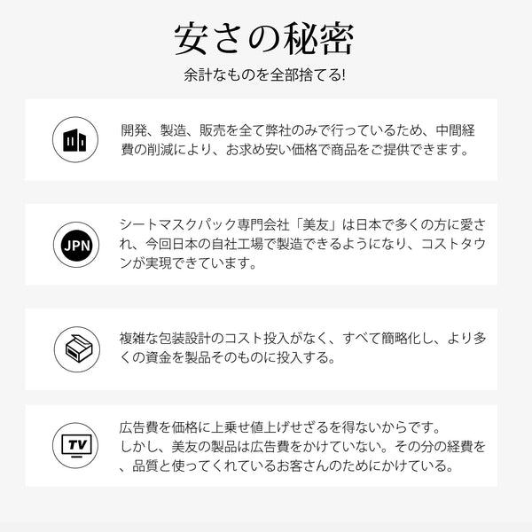 美肌を叶える福袋40枚セット！MITOMO 肌サプリエッセンスマスク/ミトモパック/【 LBHS000040】
