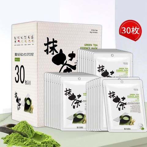 MITOMO <日本製>ミトモ うるうる612 GREEN TEA  グリーンティー パック 抹茶うるうる エッセンスマスク ハイエンド 高保湿 パック サロン級ケア/30枚【JPSS00612-C-0x003】