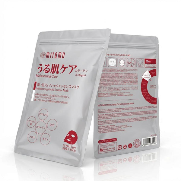 MITOMO <日本製> ミトモ MT101E Collagen コラーゲン うる肌ケア36枚 お徳用 モイスチャー フェイスマスク 1・3・5個セット お得/ミトモパック【MTSA00101-E-1】