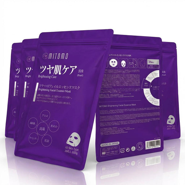 MITOMO <日本製> ミトモ MT101E Pearl パール ツヤケア36枚 お徳用 ブライトニング フェイスマスク 1・3・5個セット お得/ミトモパック【MTSA00101-E-2】