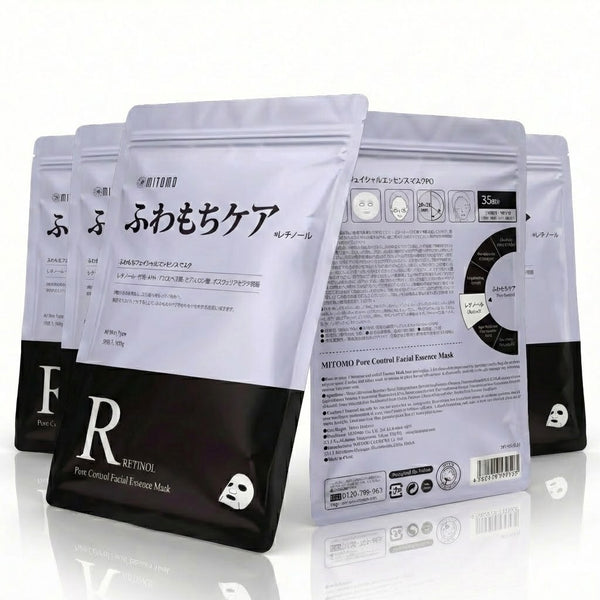 MITOMO <日本製>ミトモ MT505E Retinol レチノール ふわもちケア 35枚 お徳用 フワモチケア フェイスパック お得/ミトモパック/【MTSA00505-E-3】