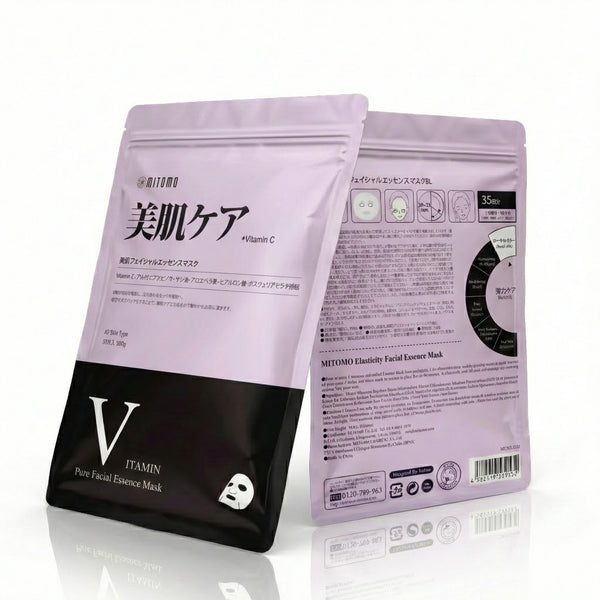 MITOMO <日本製>  ミトモ MT505E Vitamin C ビタミンC 美肌ケア 35枚 お徳用 ビハダケア フェイスパック お得/ミトモパック/【MTSA00505-E-5】