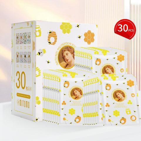 MITOMO <日本製> ミトモ めがみ303 Royal Jelly ローヤルゼリー アルテミスニュートリションエッセンスマスク 常備用 栄養補給 フェイスパック アルテミス メガミ/1枚入りx30個【MGSS00303-E-025x003】